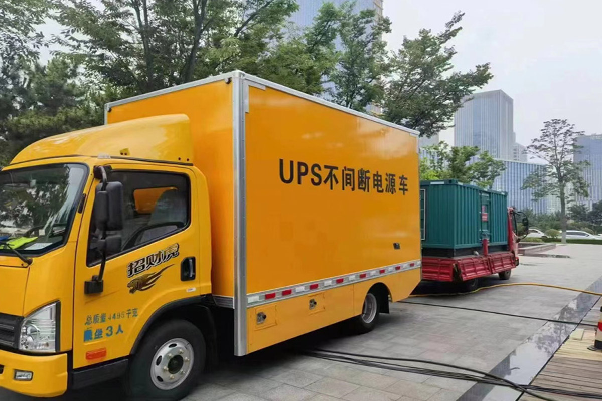 高州发电机租赁施工现场